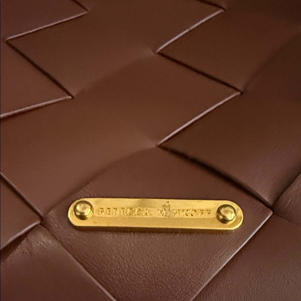 Rebecca Minkoff Brown Woven Leather Tote - Picture 5 of 7